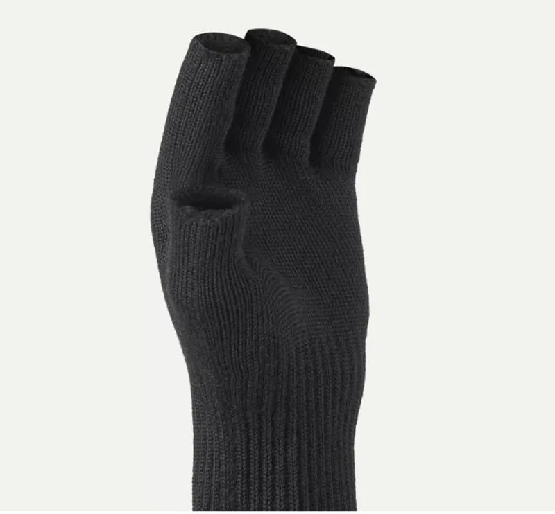 Sealskinz Solo Merino Fingerless Mitt - Black-1